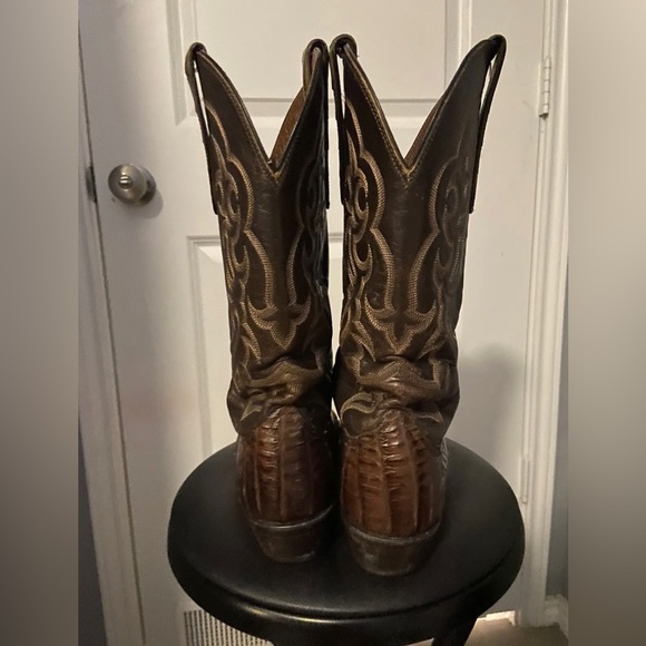 Nocona Gold Label Caiman Boots - Picture 4 of 9